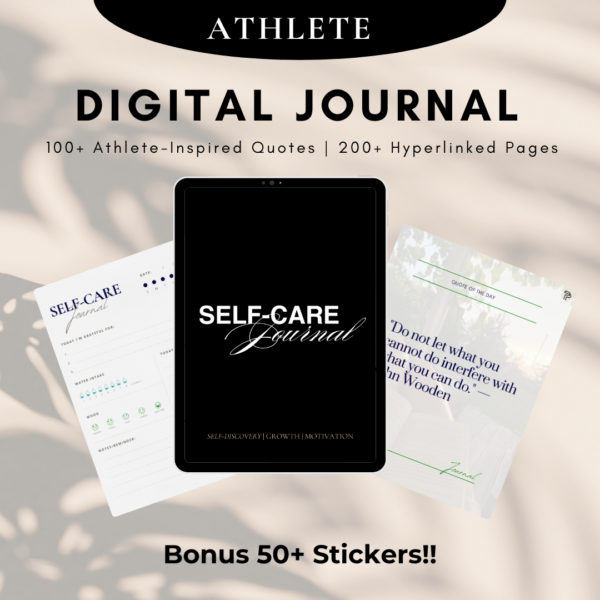 Self-Care Journal for Athletes | Daily Reflection Journal | Digital Journal for iPad | Mental Health & Wellness | Recovery & Performance